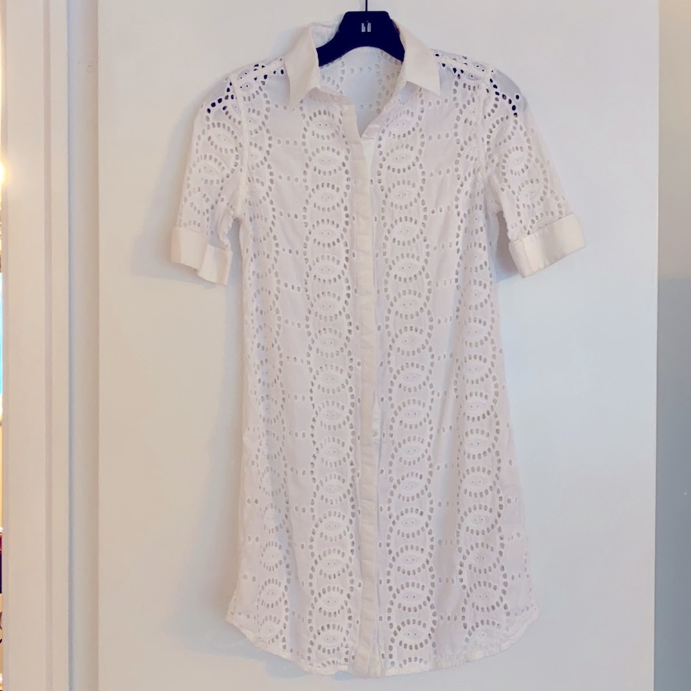 Anne Fontaine Eyelet Dress Size 38